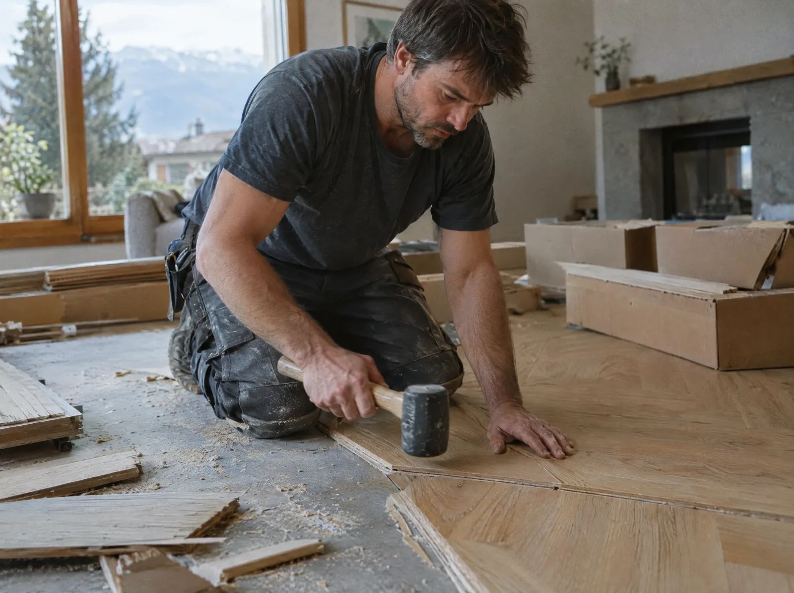 Devis parquet en Suisse romande : Pose de parquet en chêne