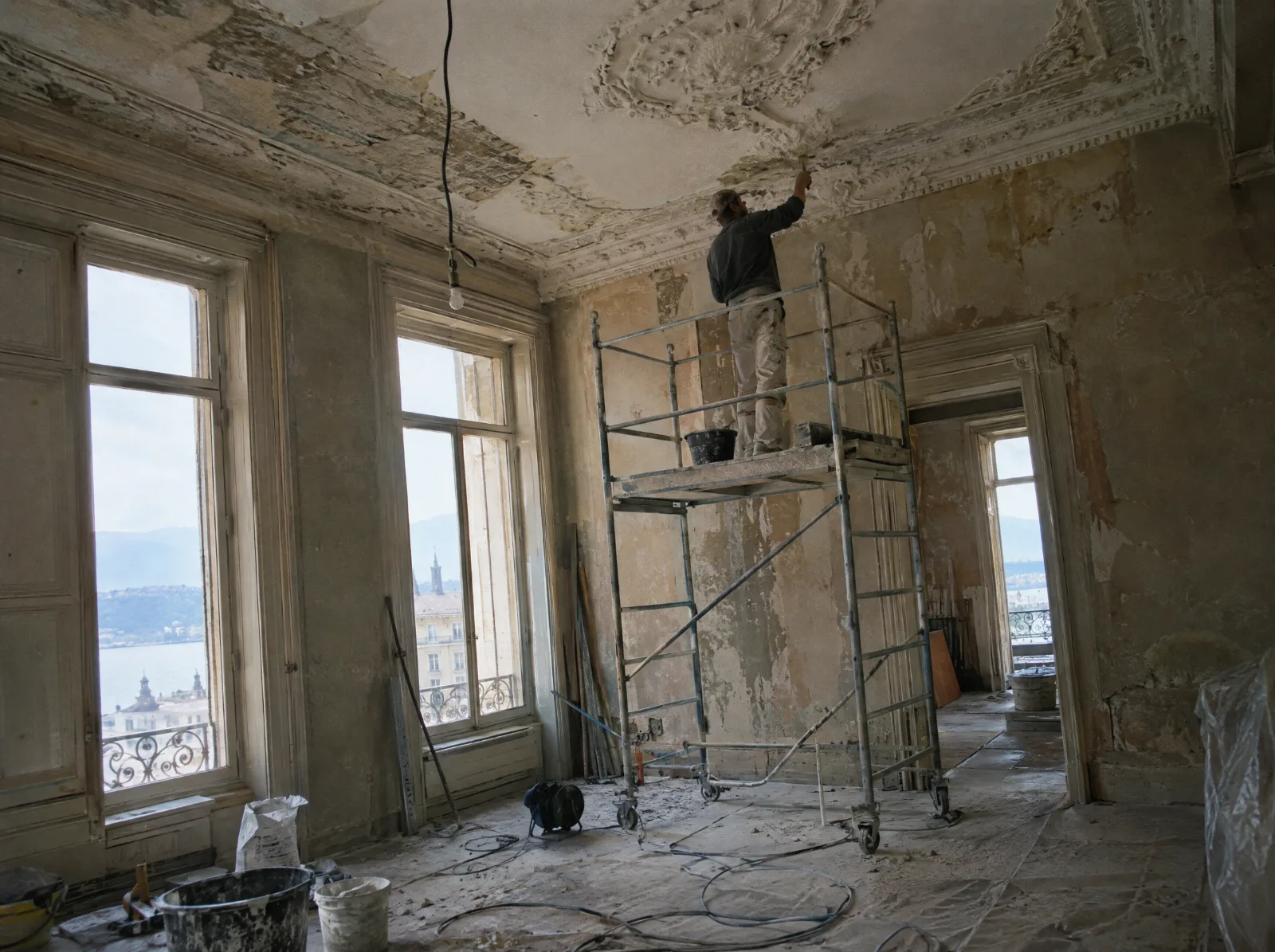 Devis travaux de rénovation dans le canton de Vaud : Chantier de rénovation d'un appartement ancien